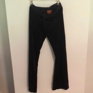 Juicy Black Velour sweat pants S